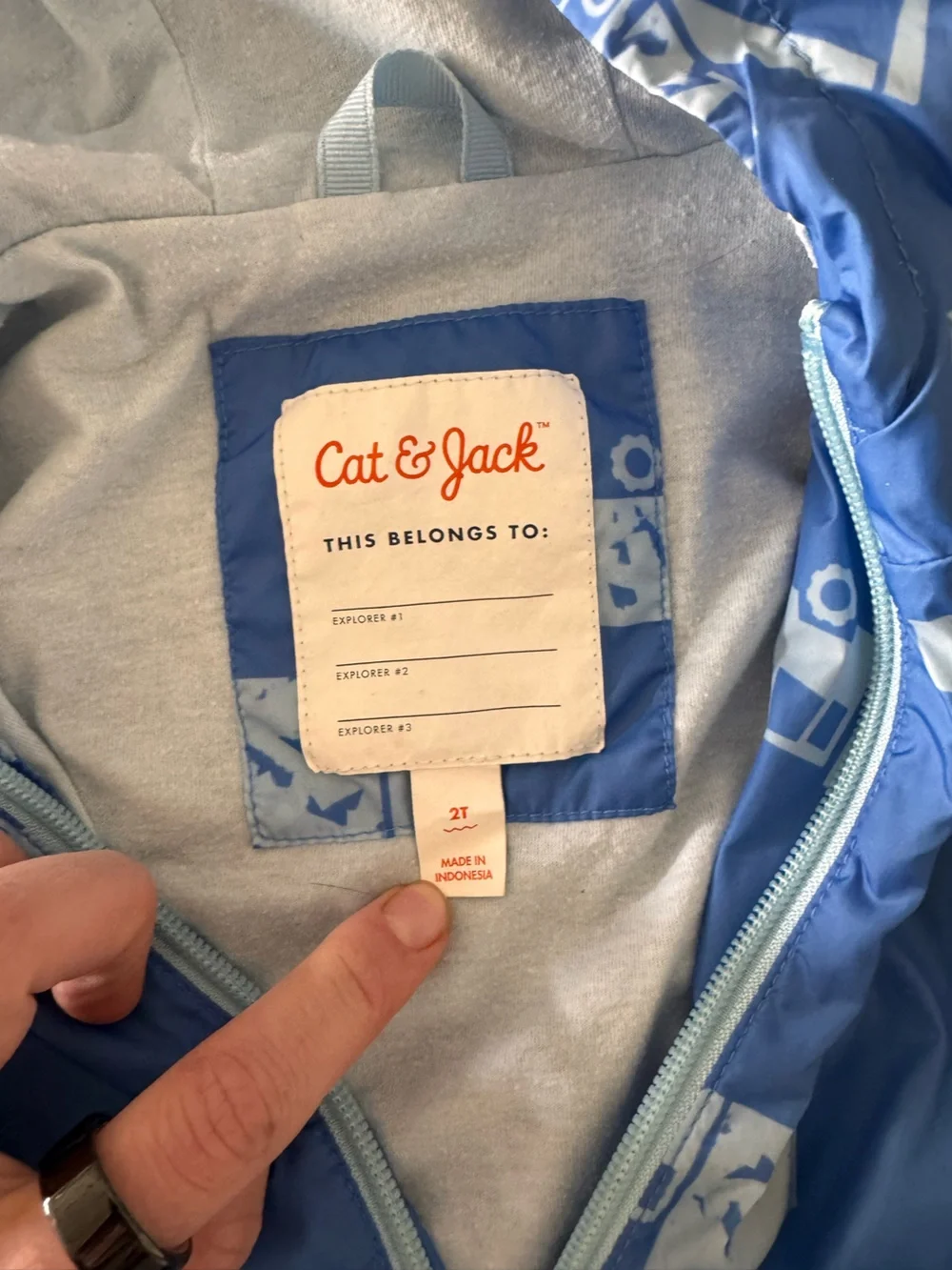 Cat & Jack Truck Raincoat 2T - Picture 4 of 4